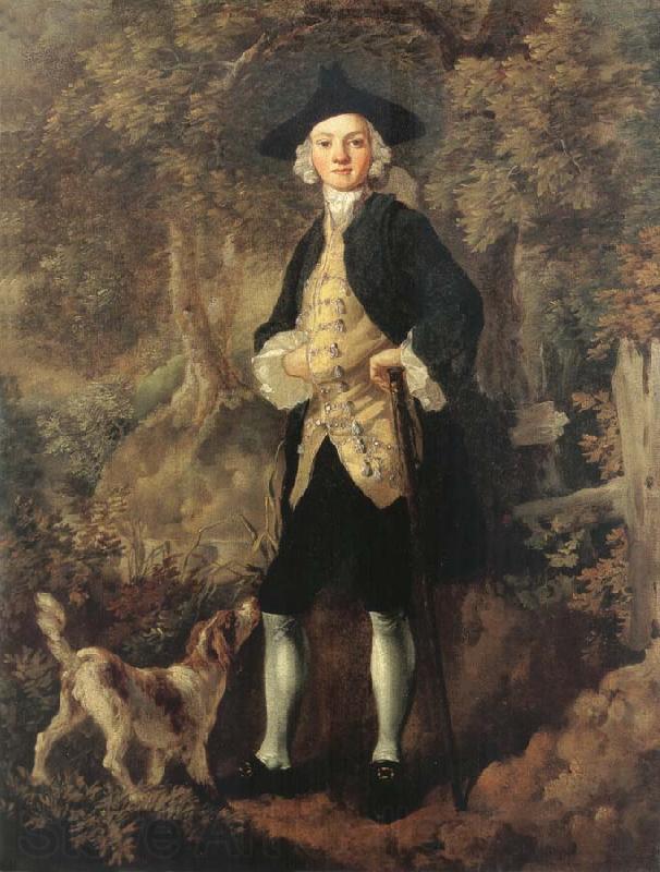 Thomas Gainsborough Man in a Wood with a Dog Spain oil painting art